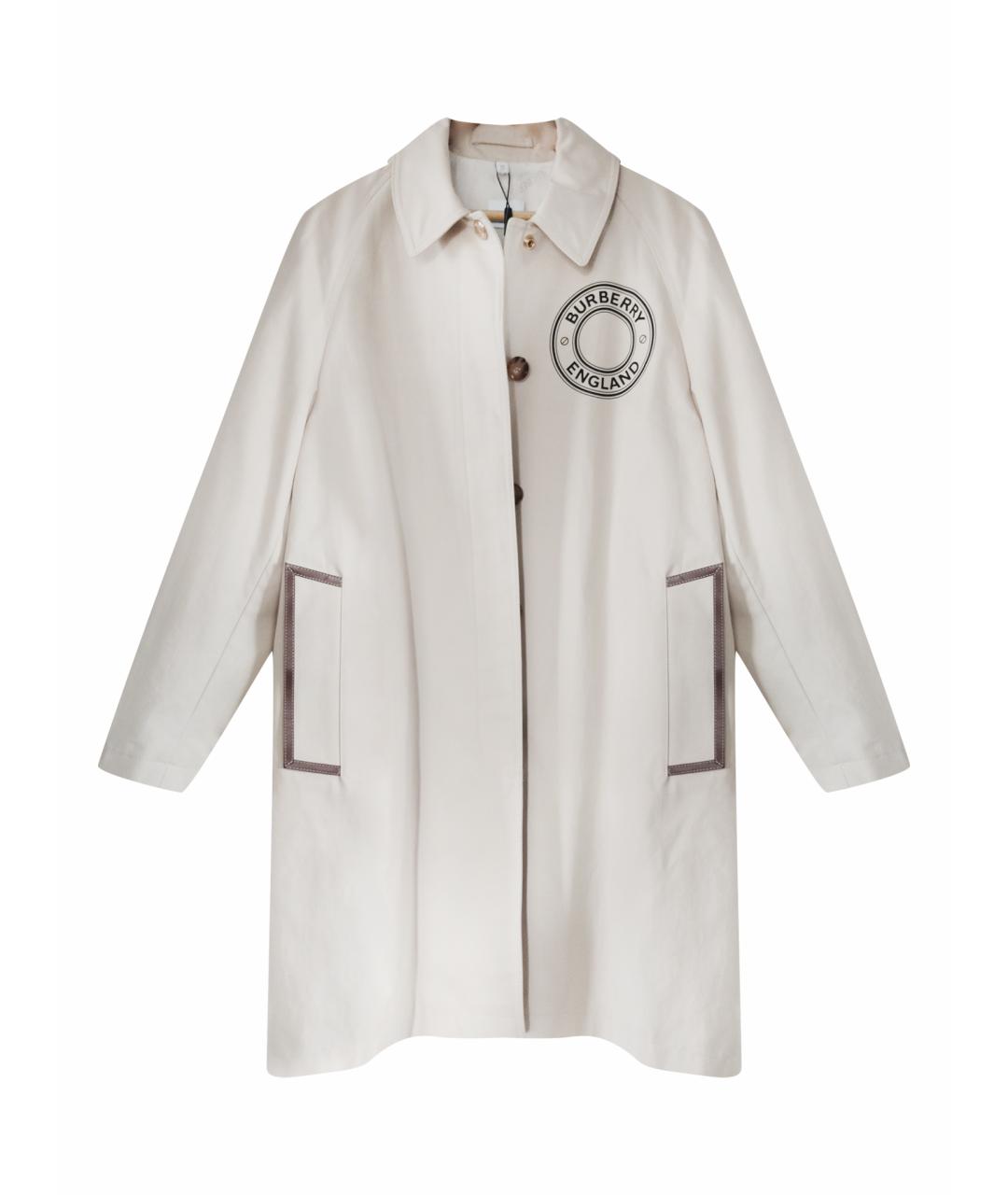BURBERRY Бежевый хлопковый тренч/плащ, фото 1