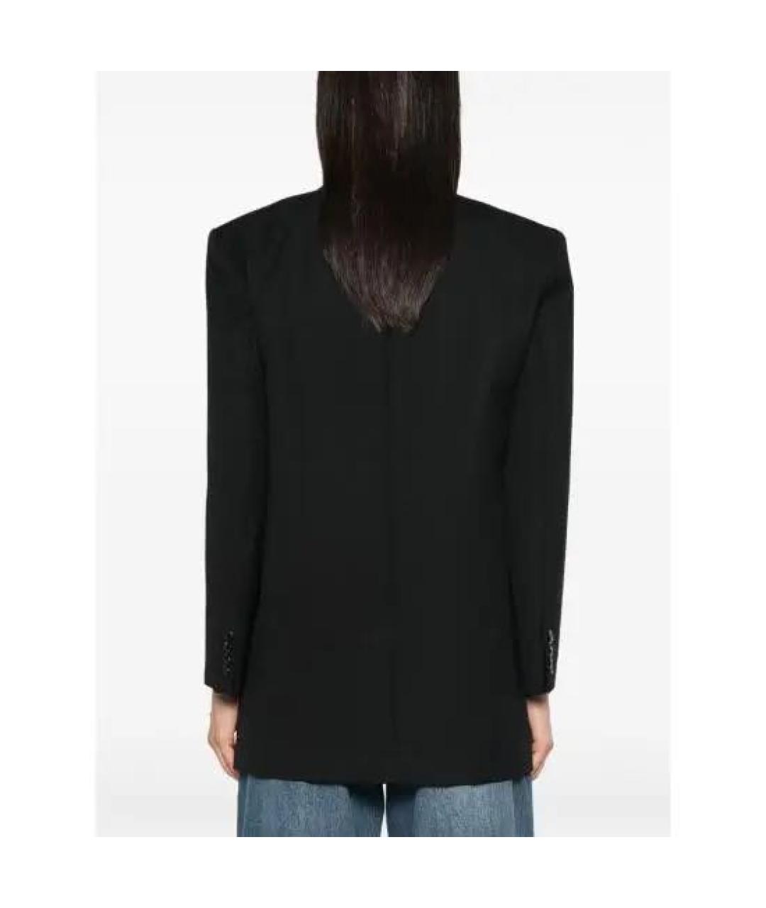 ANINE BING Черный шерстяной жакет/пиджак, фото 4