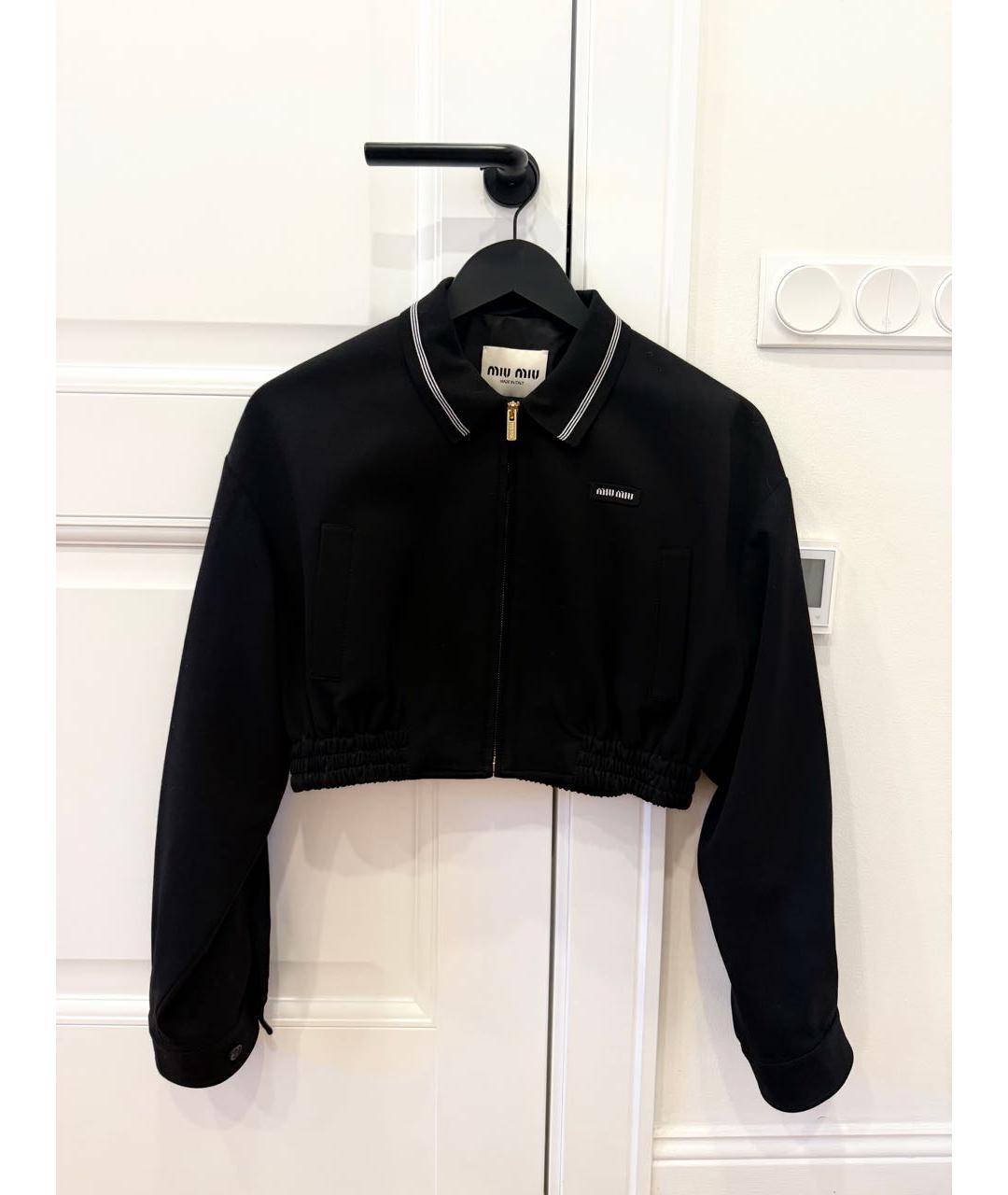MIU MIU Черная шерстяная куртка, фото 6