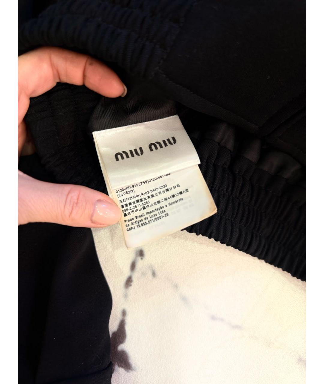 MIU MIU Черная шерстяная куртка, фото 2