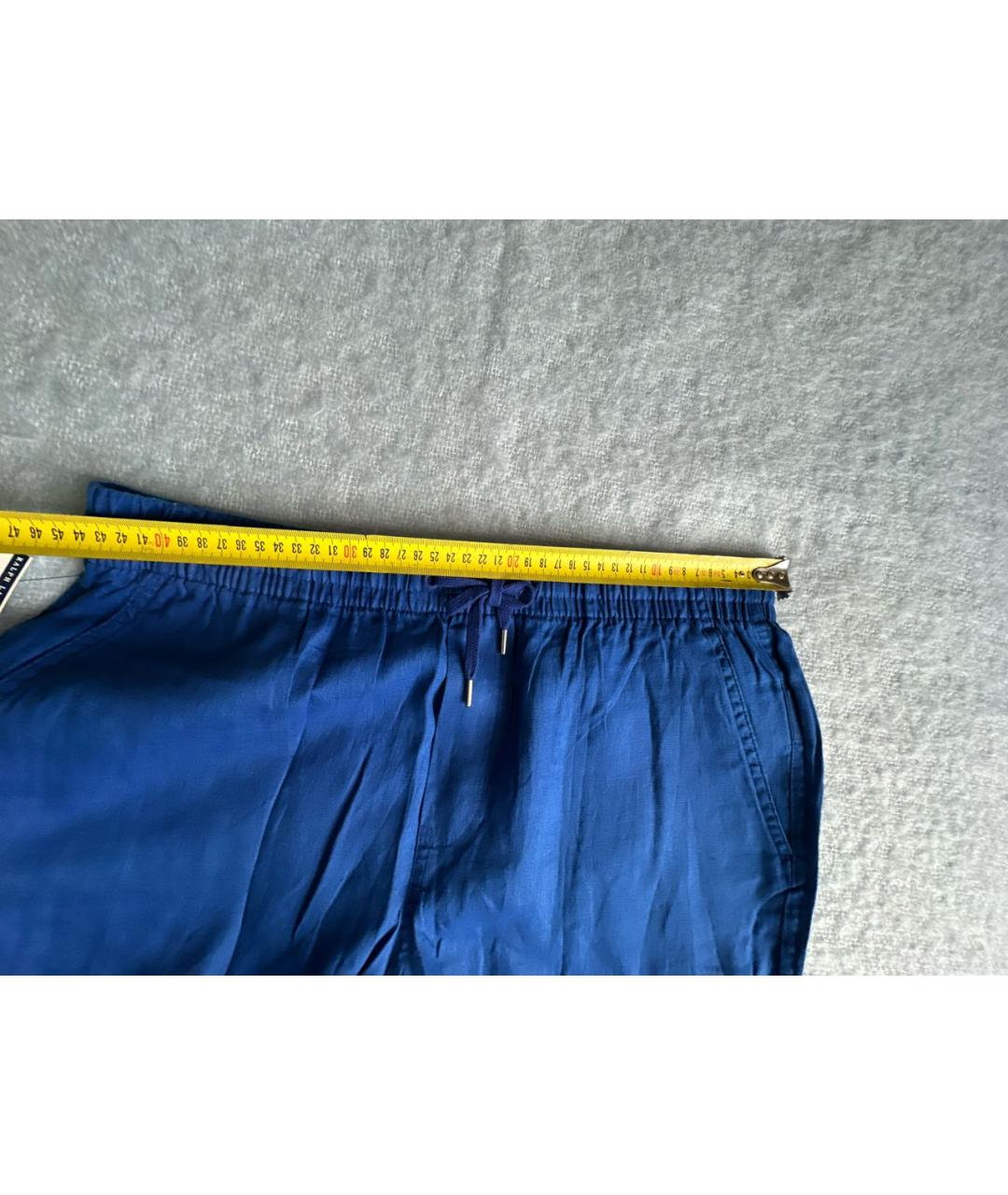 POLO RALPH LAUREN Синие льняные шорты, фото 6