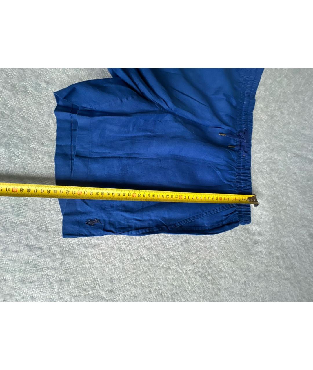 POLO RALPH LAUREN Синие льняные шорты, фото 7