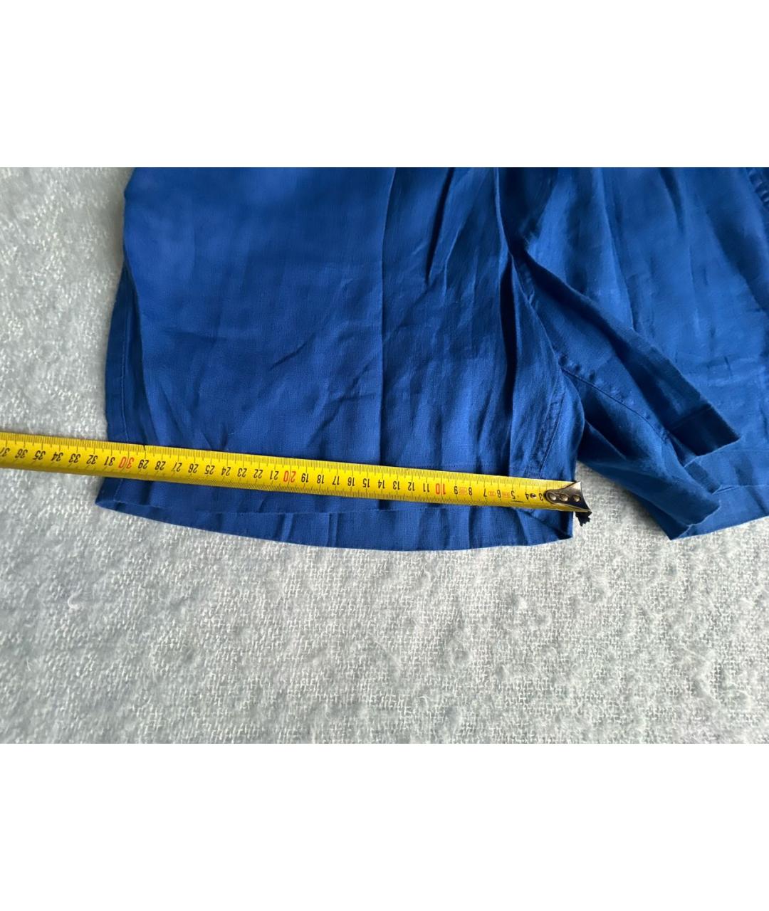 POLO RALPH LAUREN Синие льняные шорты, фото 8