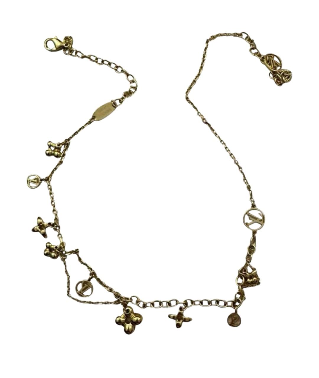 LOUIS VUITTON Золотое колье, фото 1