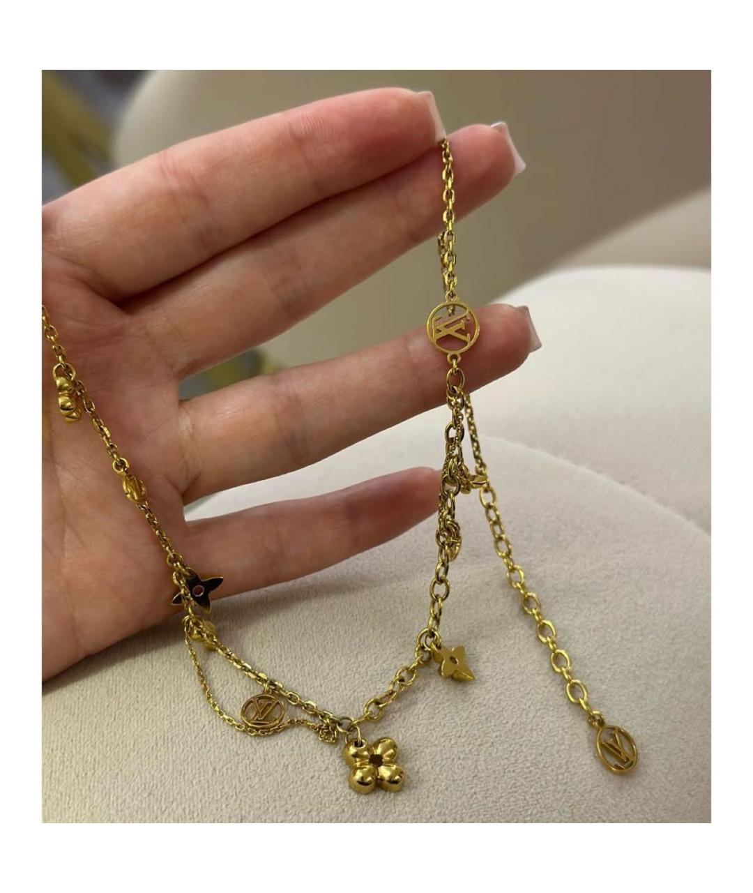 LOUIS VUITTON Золотое колье, фото 2