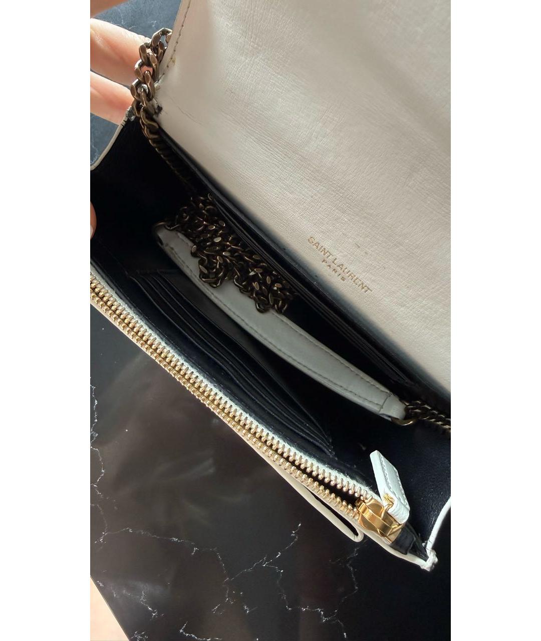 SAINT LAURENT Кожаная сумка через плечо, фото 4