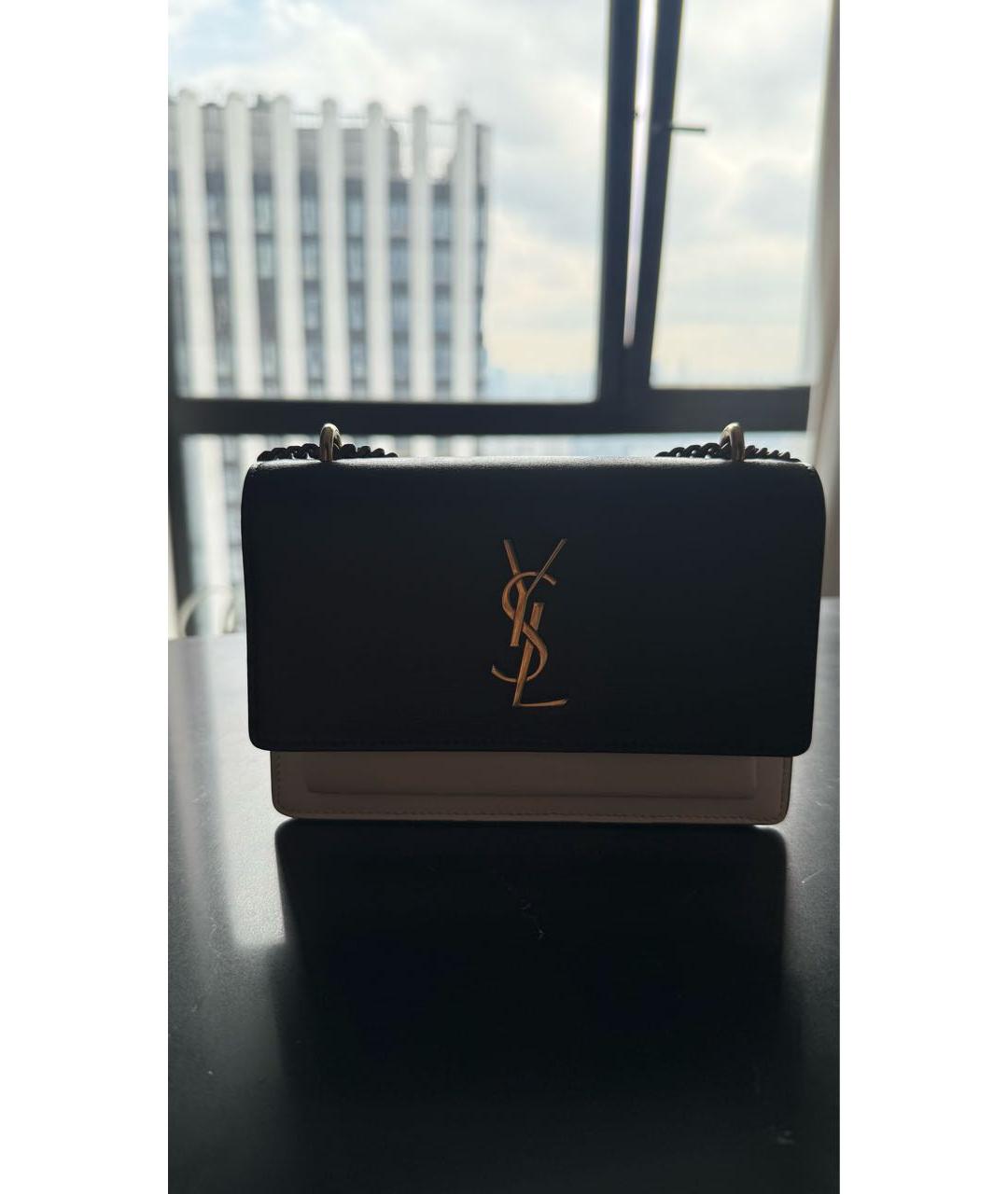 SAINT LAURENT Кожаная сумка через плечо, фото 5