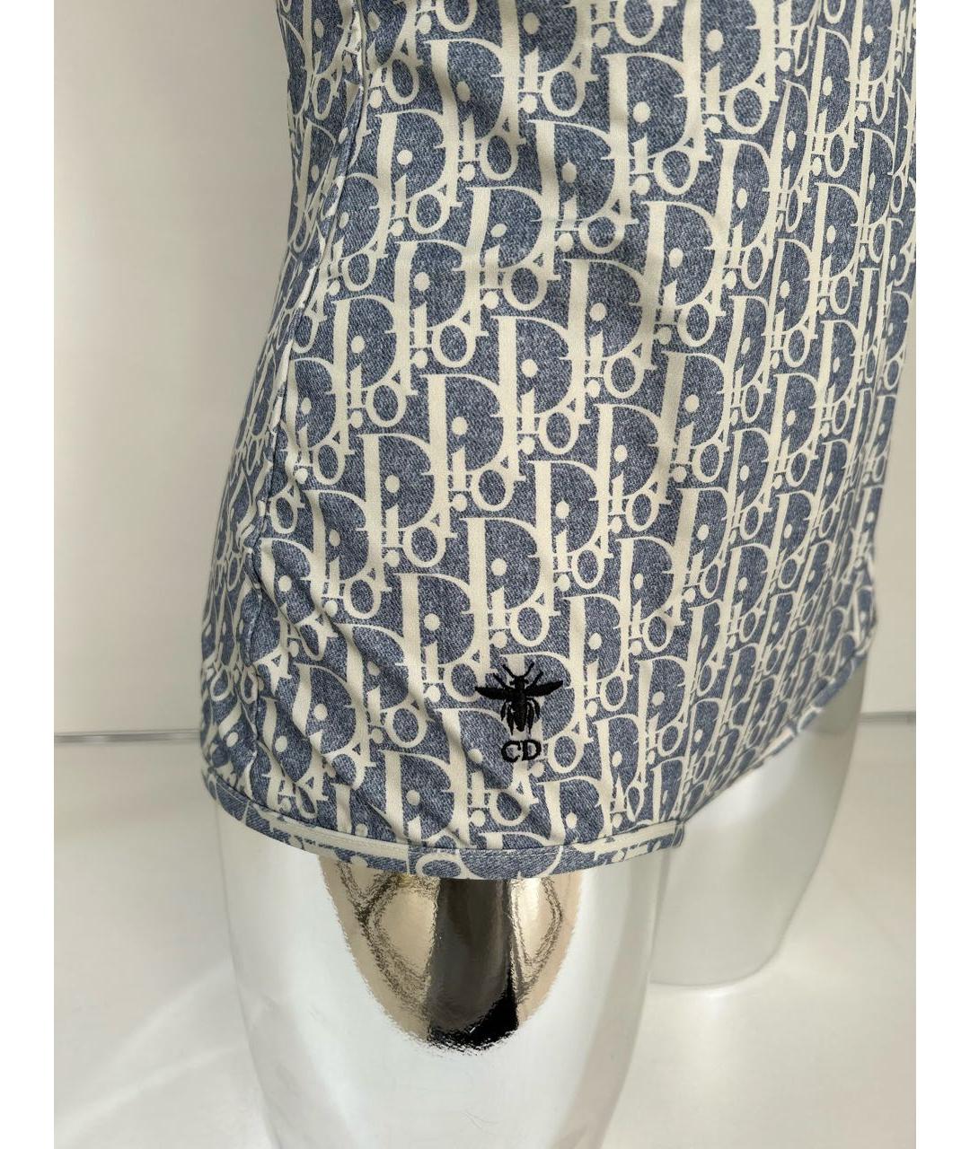 CHRISTIAN DIOR Голубой полиамидовый купальник, фото 3