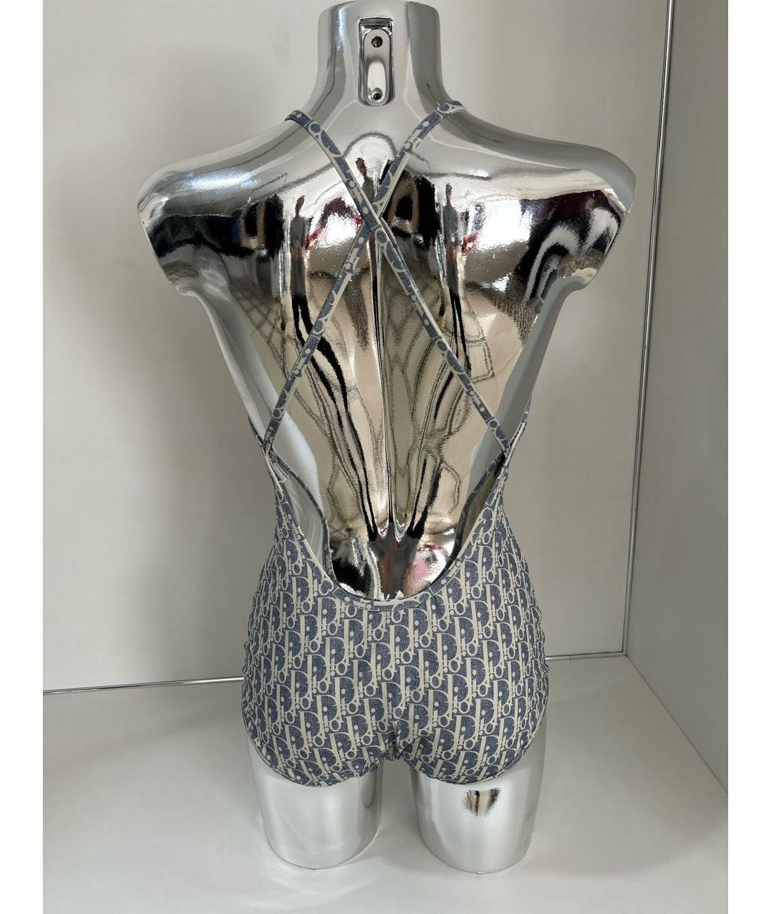 CHRISTIAN DIOR Голубой полиамидовый купальник, фото 5