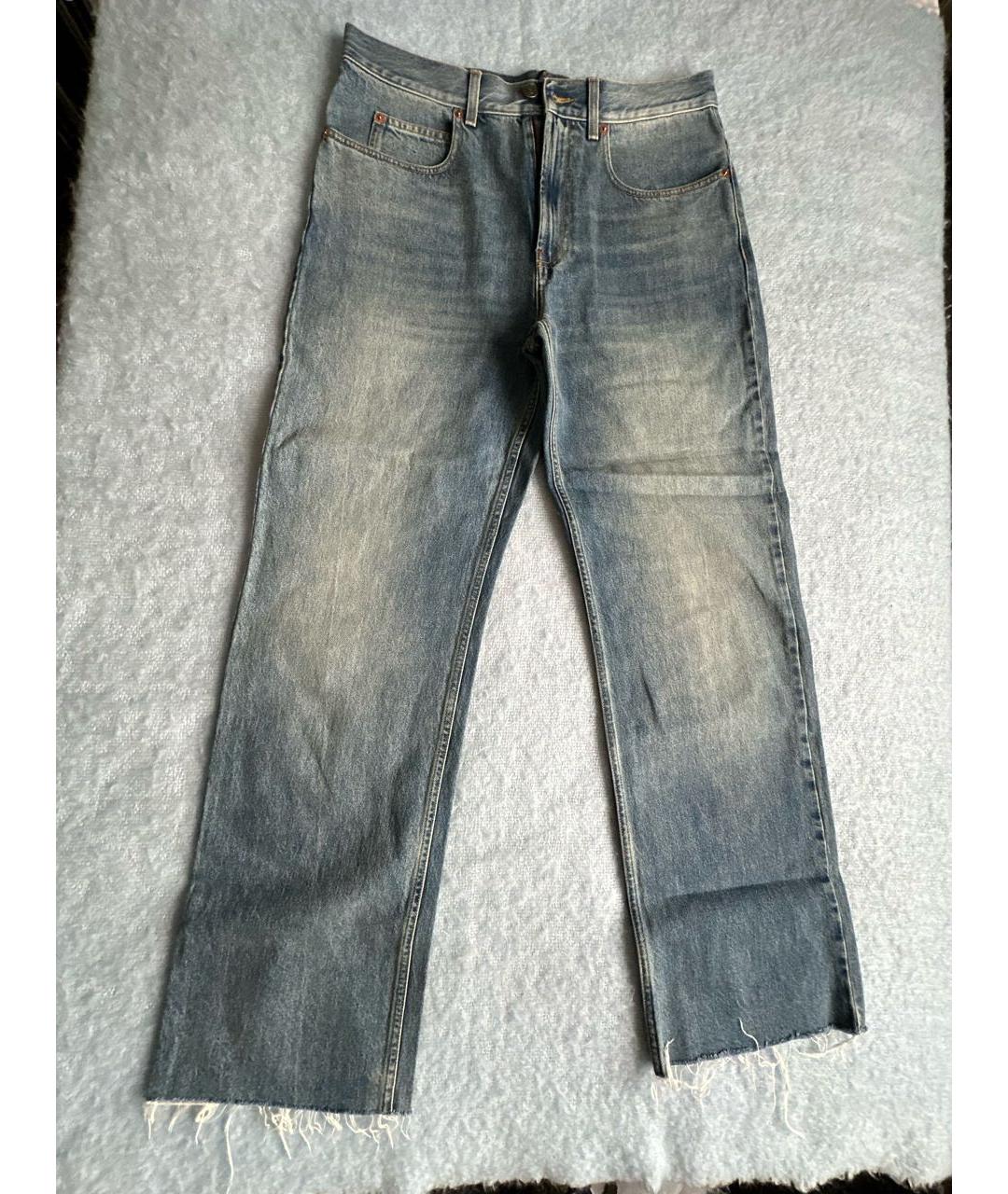 GUCCI Хлопковые прямые джинсы, фото 9