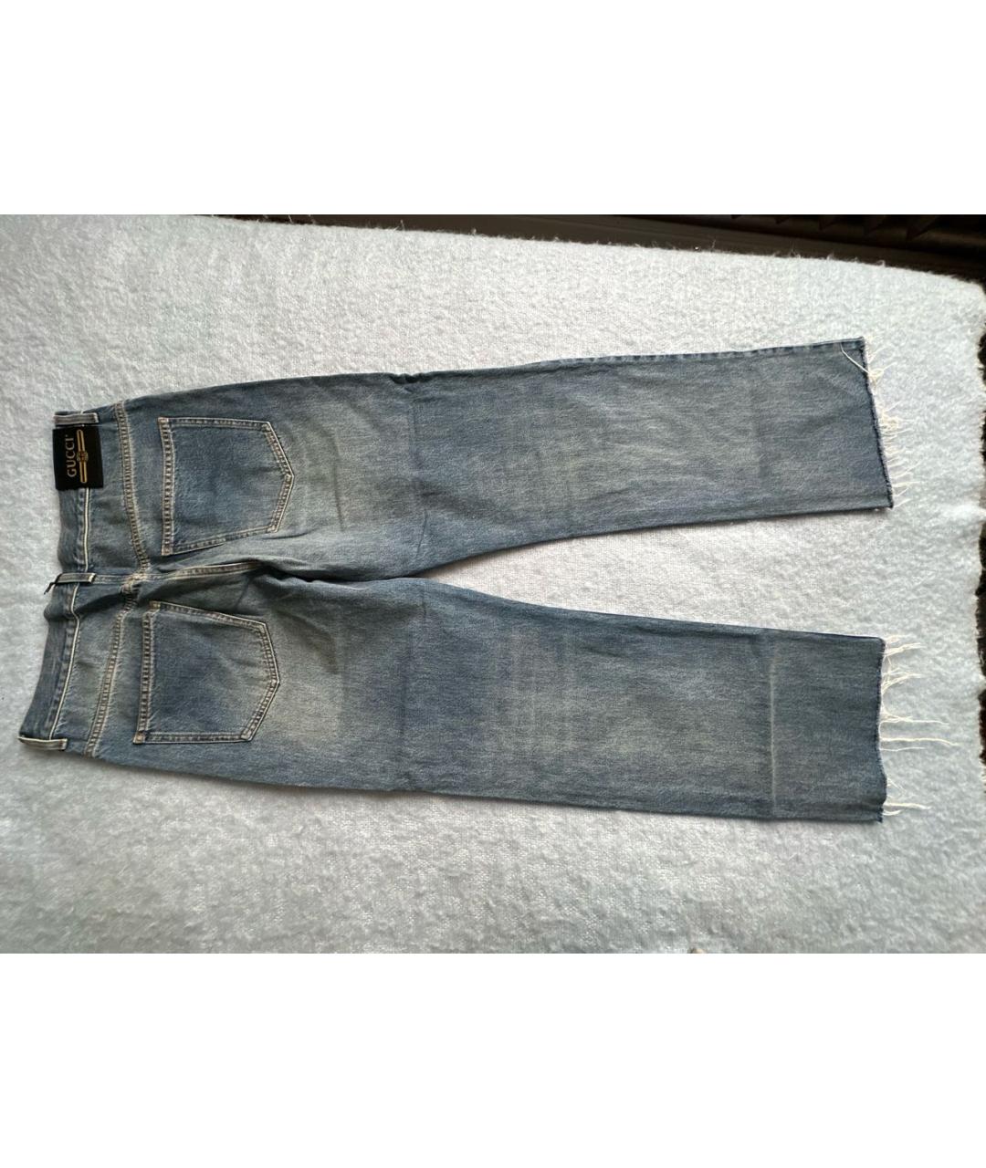 GUCCI Хлопковые прямые джинсы, фото 2