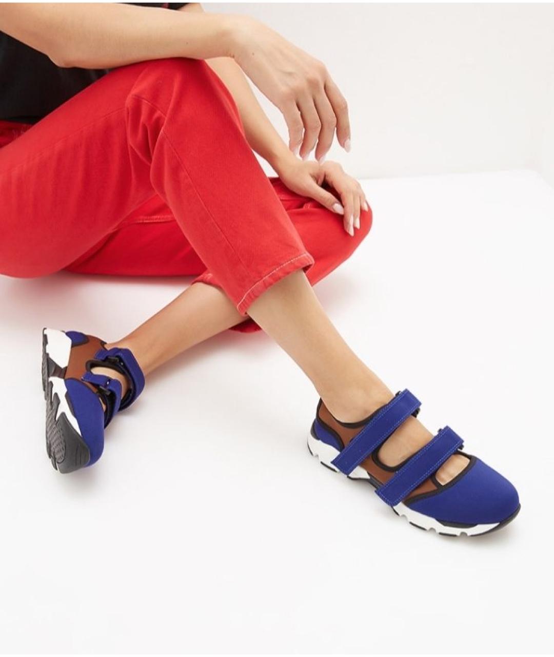 MARNI Синие кроссовки, фото 3