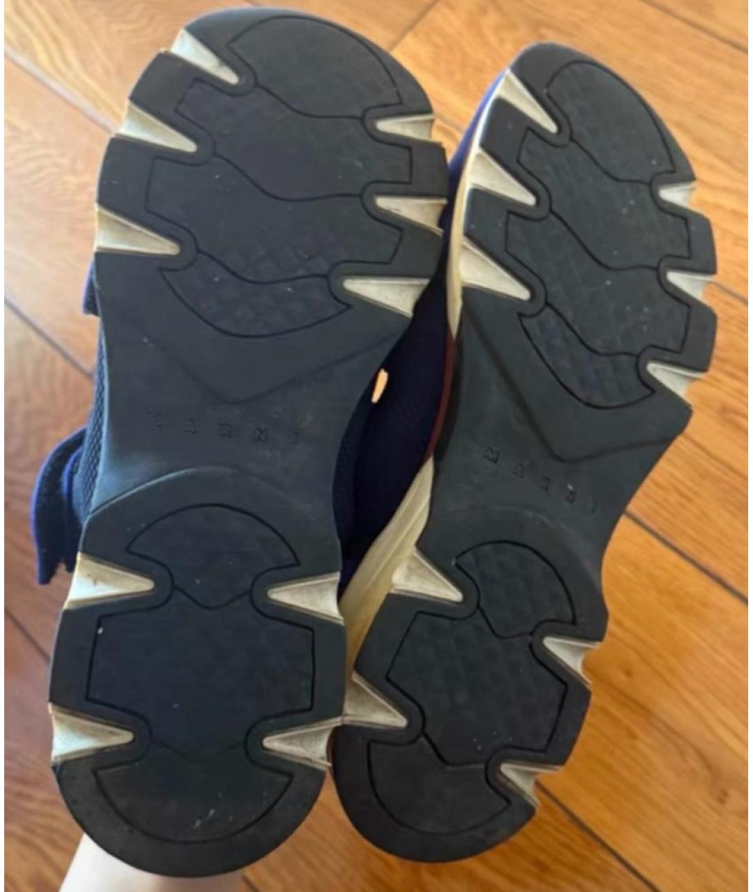 MARNI Синие кроссовки, фото 5