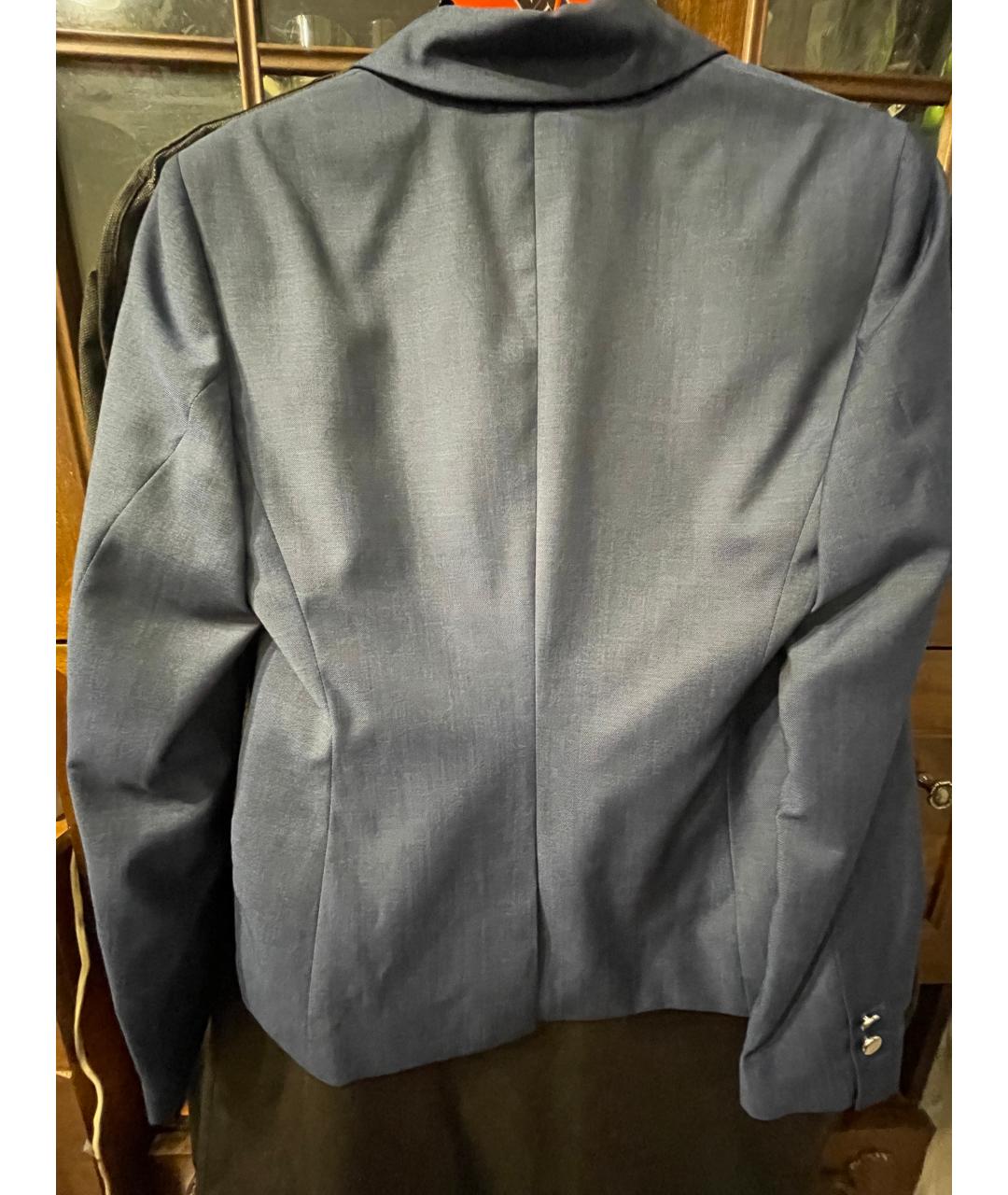 HUGO BOSS Темно-синий шерстяной жакет/пиджак, фото 2