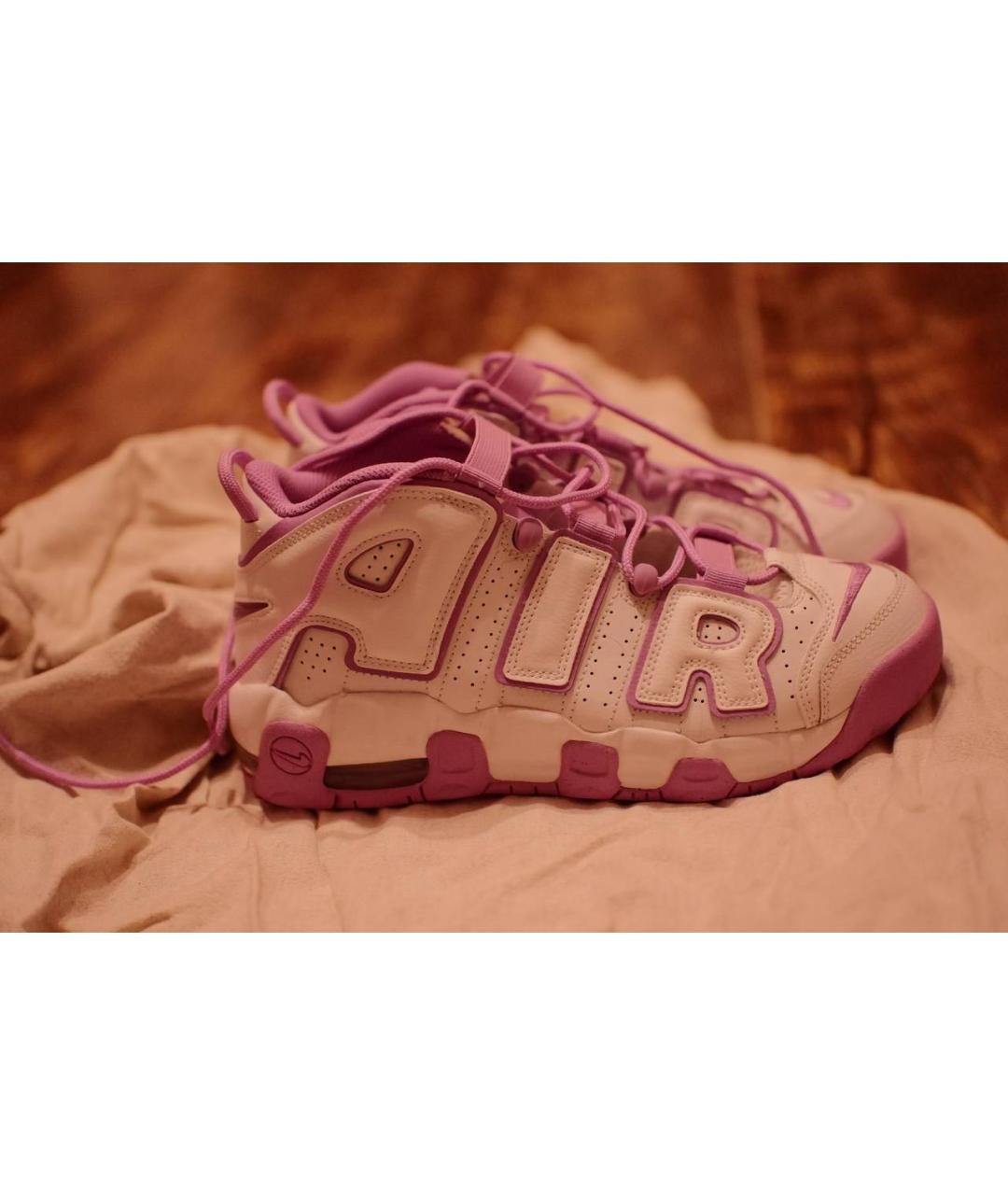 NIKE Фуксия кожаные кроссовки, фото 9