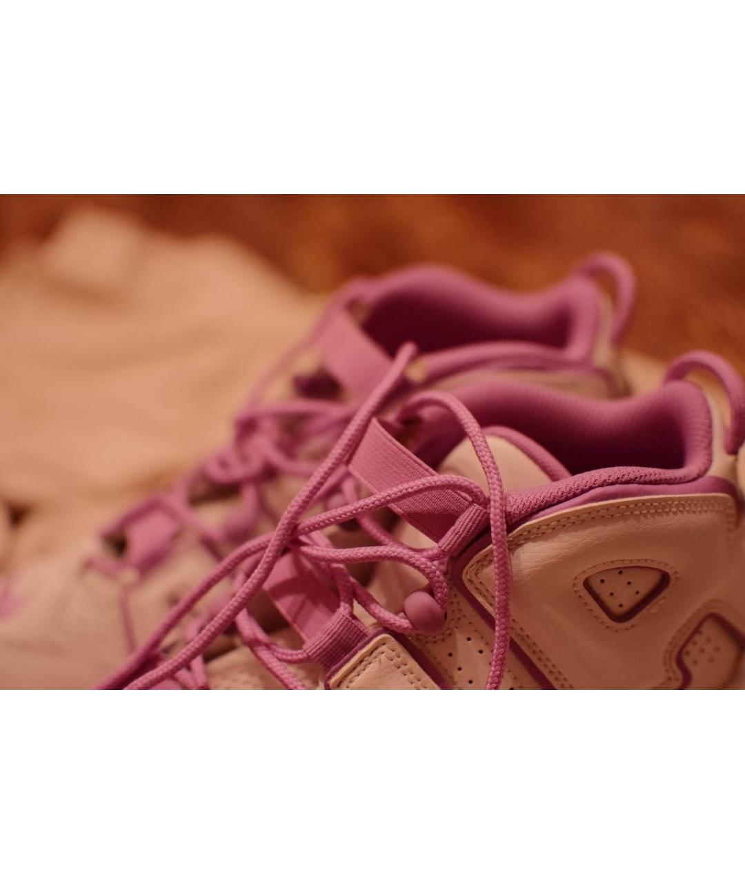 NIKE Фуксия кожаные кроссовки, фото 6