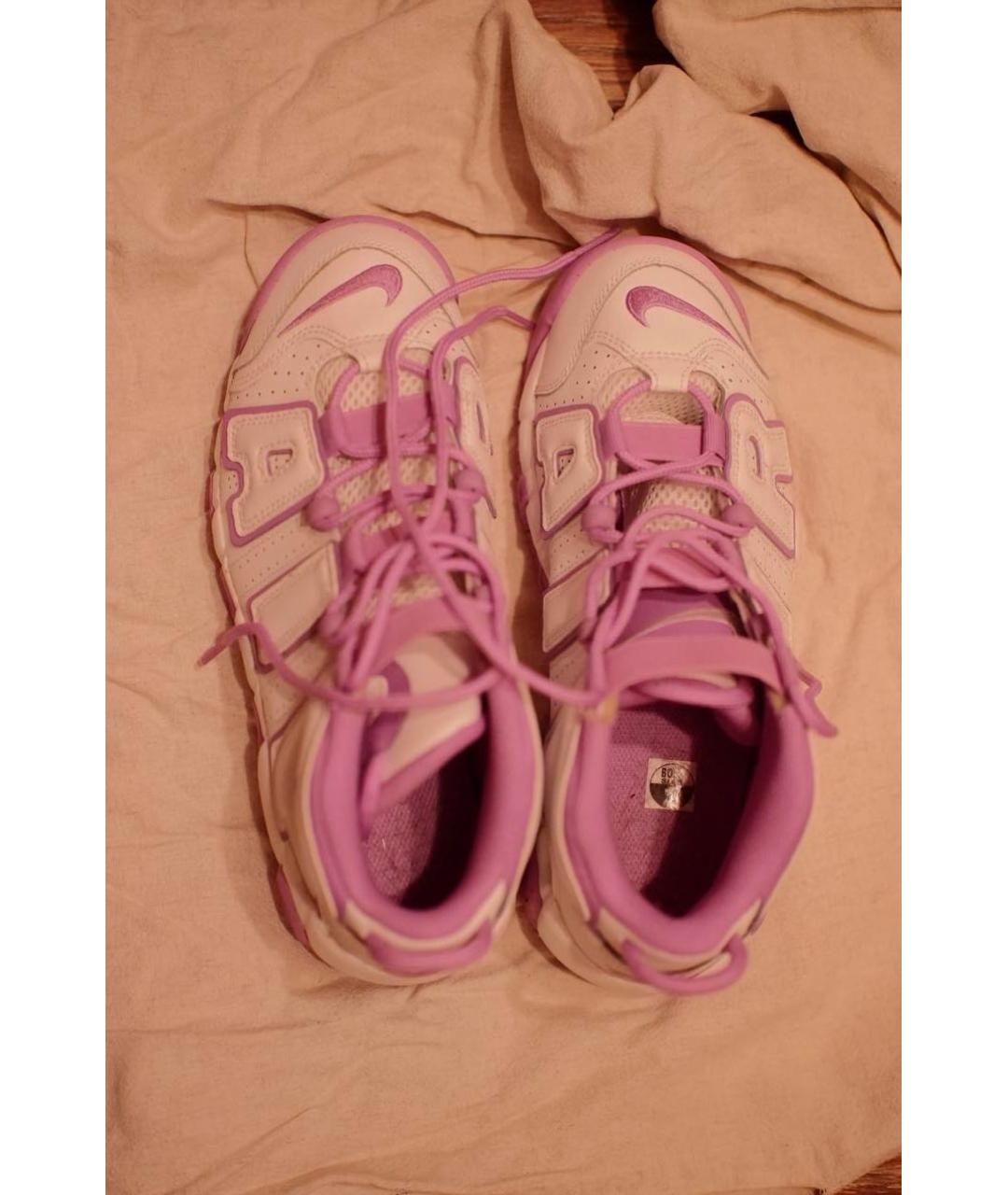 NIKE Фуксия кожаные кроссовки, фото 3