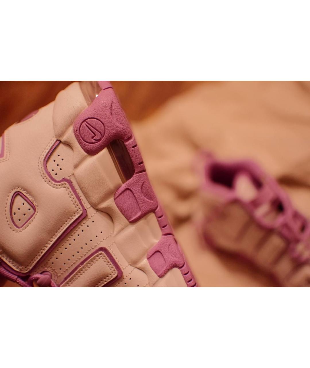 NIKE Фуксия кожаные кроссовки, фото 7