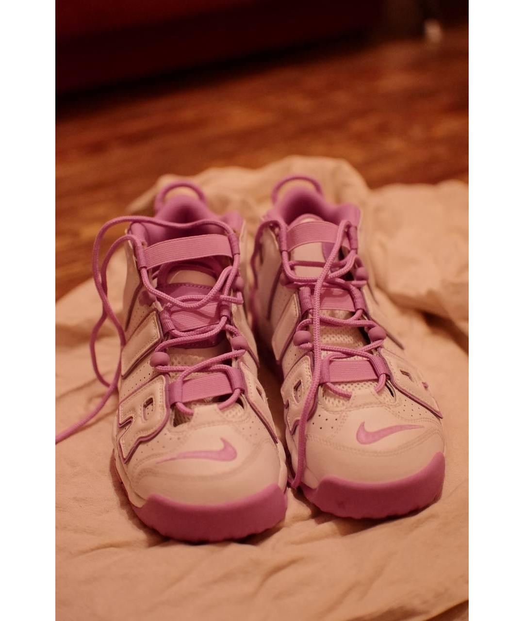 NIKE Фуксия кожаные кроссовки, фото 2