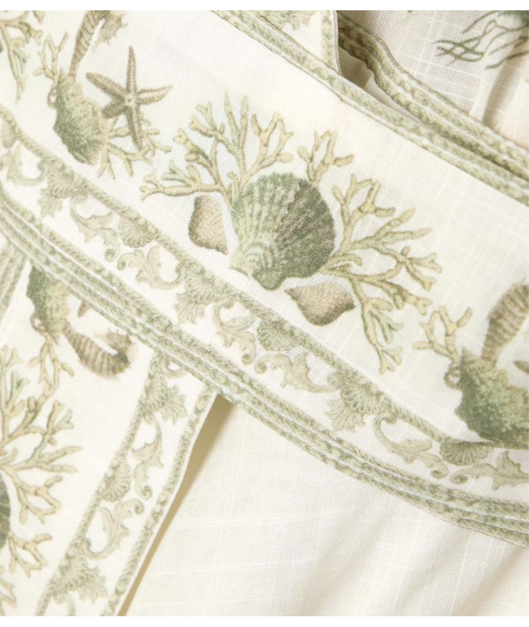 ZIMMERMANN Белое хлопковое повседневное платье, фото 4