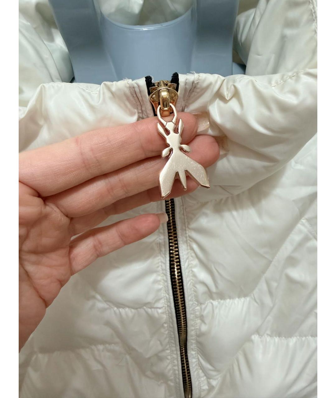 PATRIZIA PEPE Белая полиэстеровая куртка, фото 7