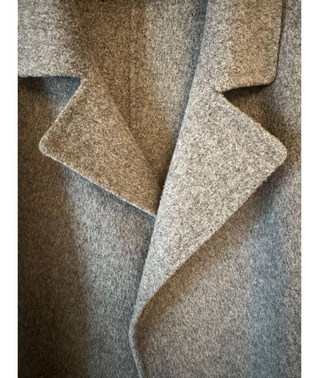 THEORY Серое шерстяное пальто, фото 4