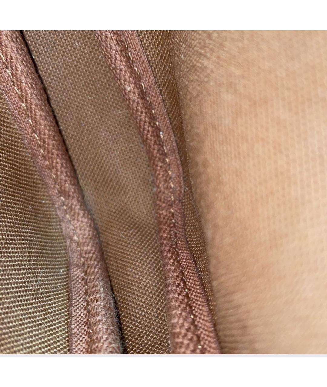 LOUIS VUITTON Коричневая сумка с короткими ручками из искусственной кожи, фото 3