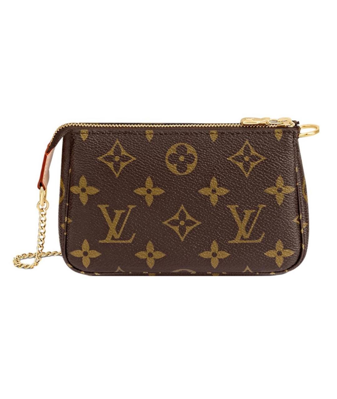LOUIS VUITTON Коричневая сумка с короткими ручками из искусственной кожи, фото 8