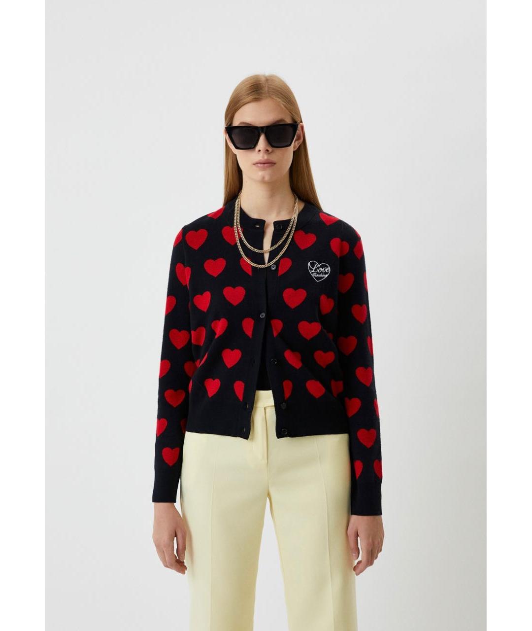 LOVE MOSCHINO Черный кардиган, фото 6