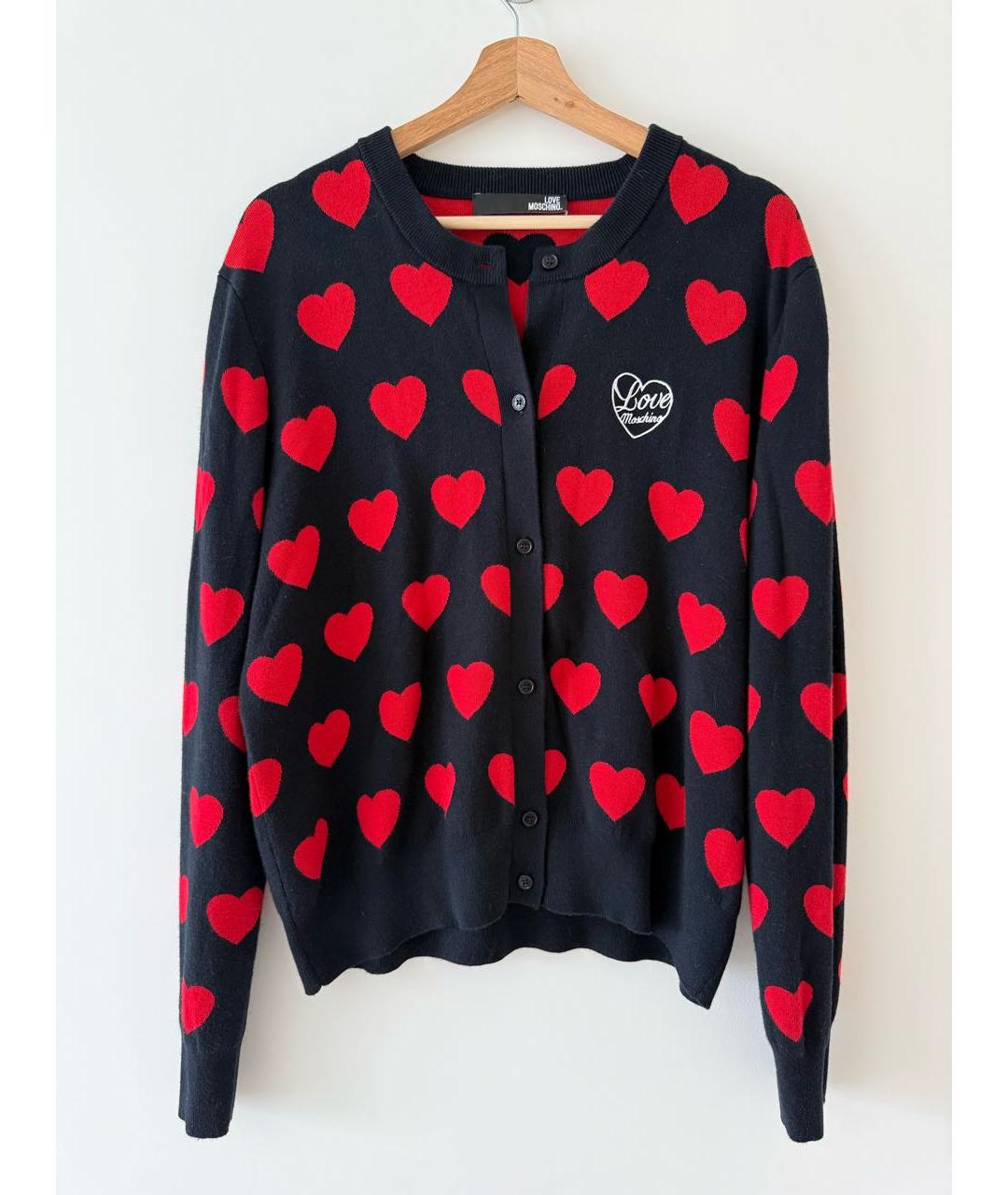 LOVE MOSCHINO Черный кардиган, фото 8