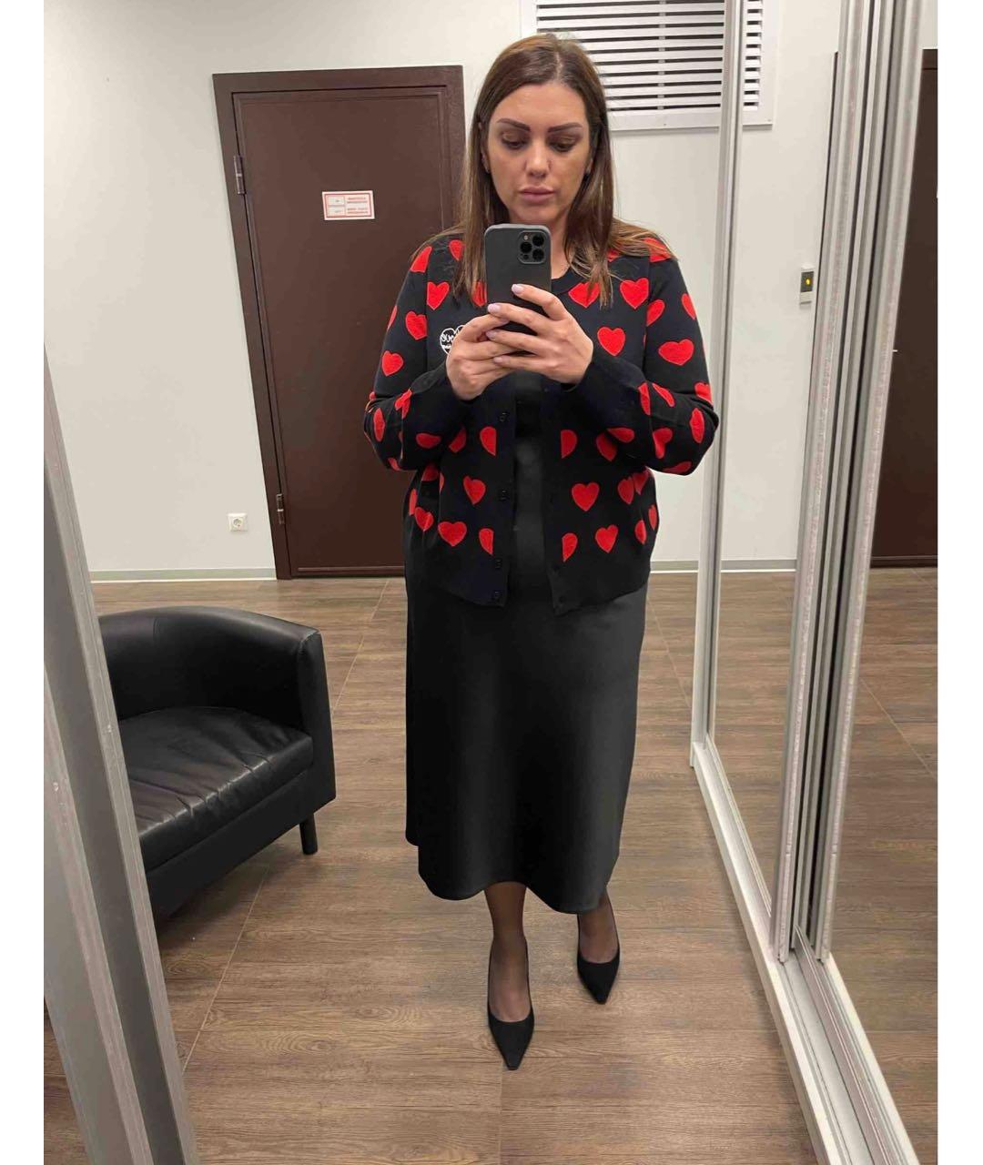 LOVE MOSCHINO Черный кардиган, фото 5