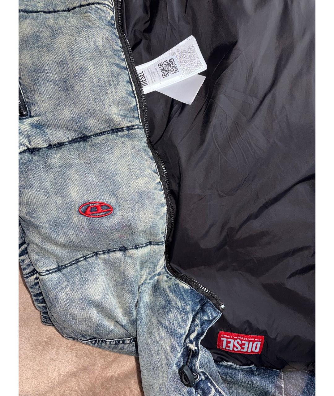 DIESEL Голубой хлопковый жилет, фото 4