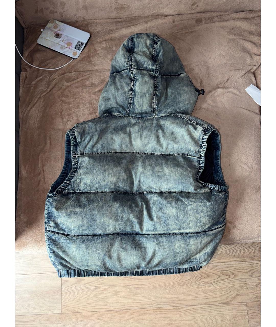 DIESEL Голубой хлопковый жилет, фото 2