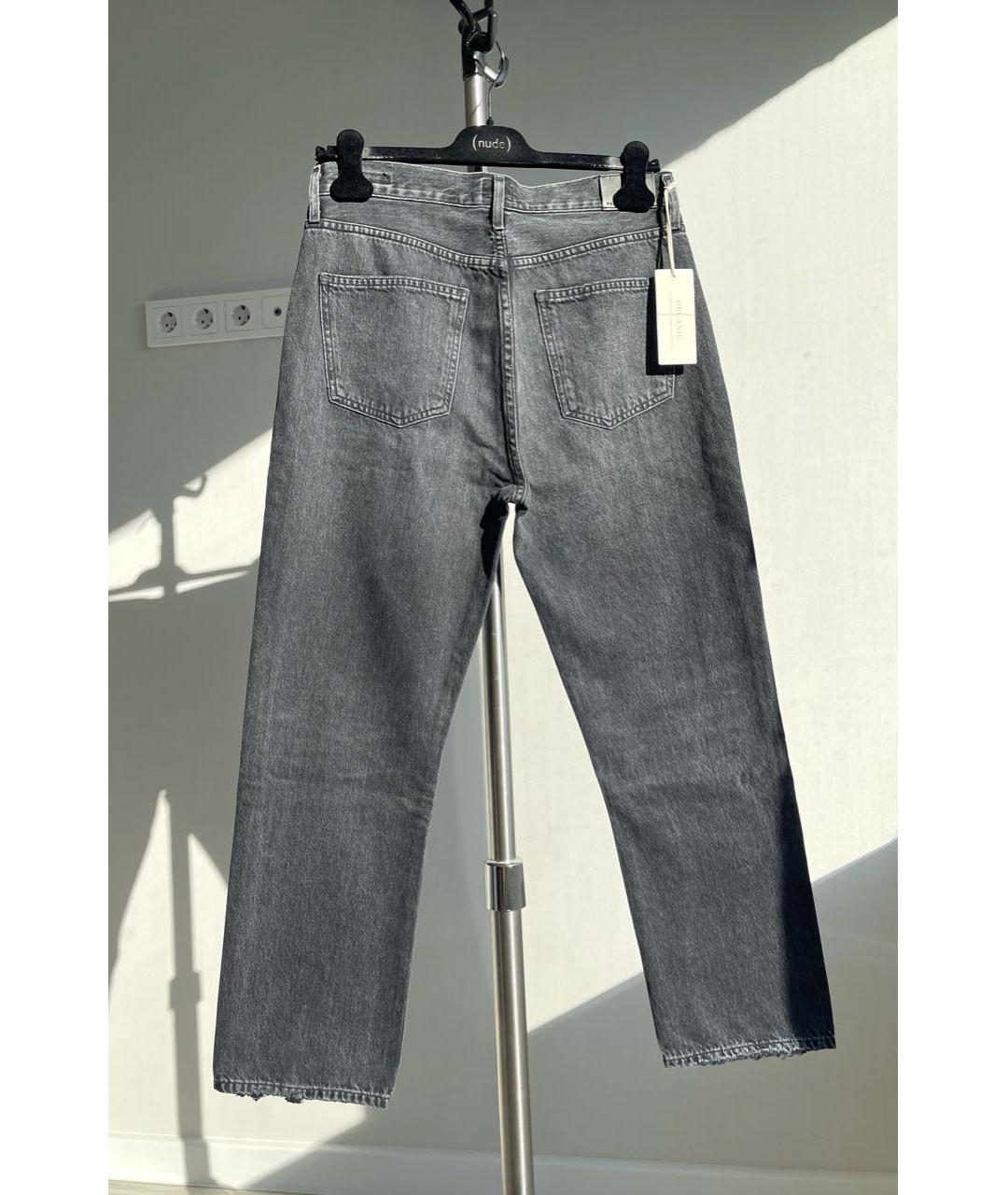 Citizien Of Humanity Черные хлопковые прямые джинсы, фото 2