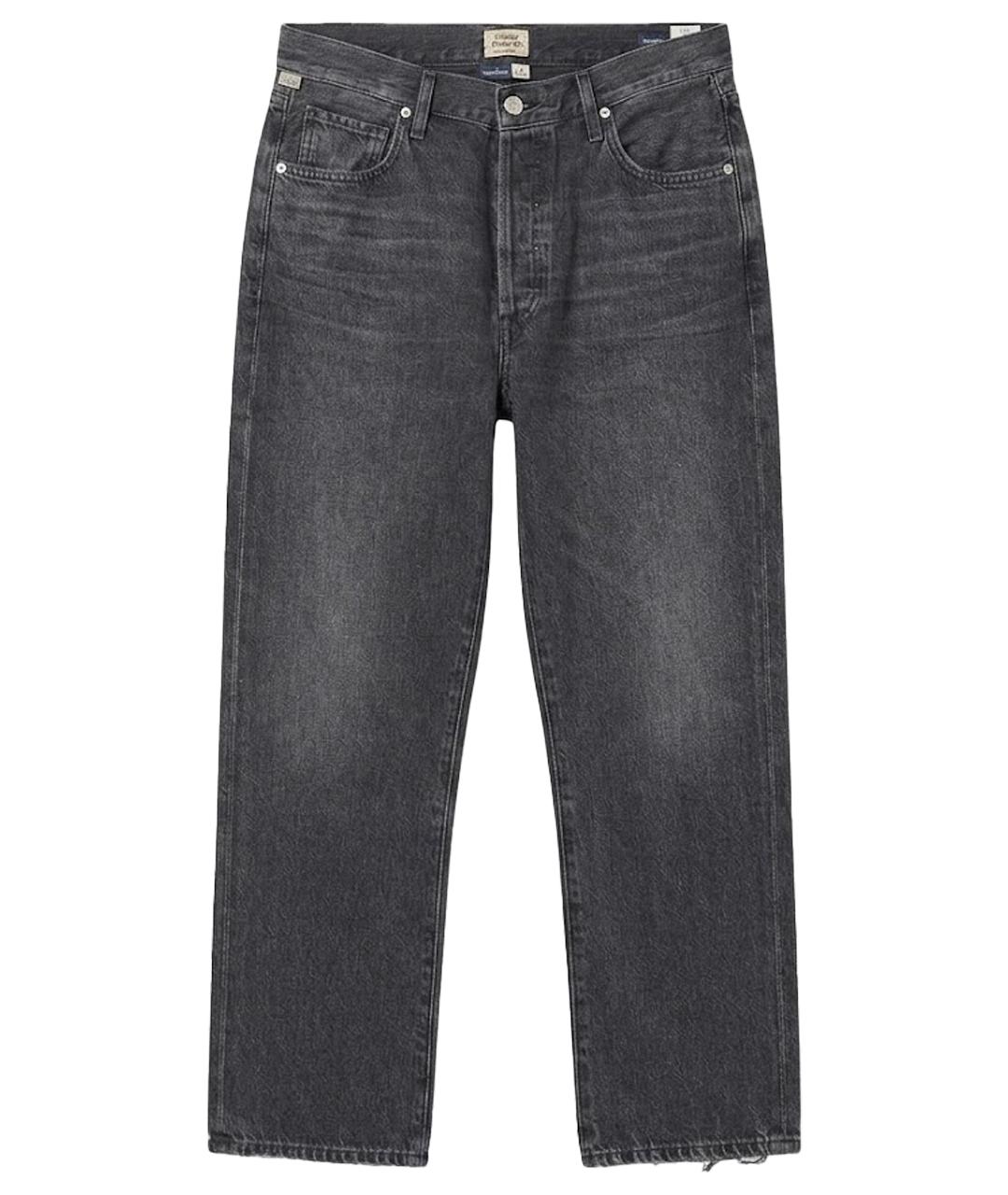 Citizien Of Humanity Черные хлопковые прямые джинсы, фото 1