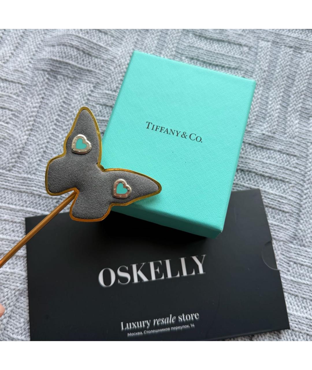 TIFFANY&CO Серебряные серебряные серьги, фото 2