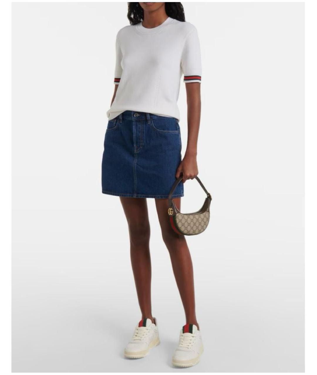 GUCCI Коричневая кожаная сумка с короткими ручками, фото 7