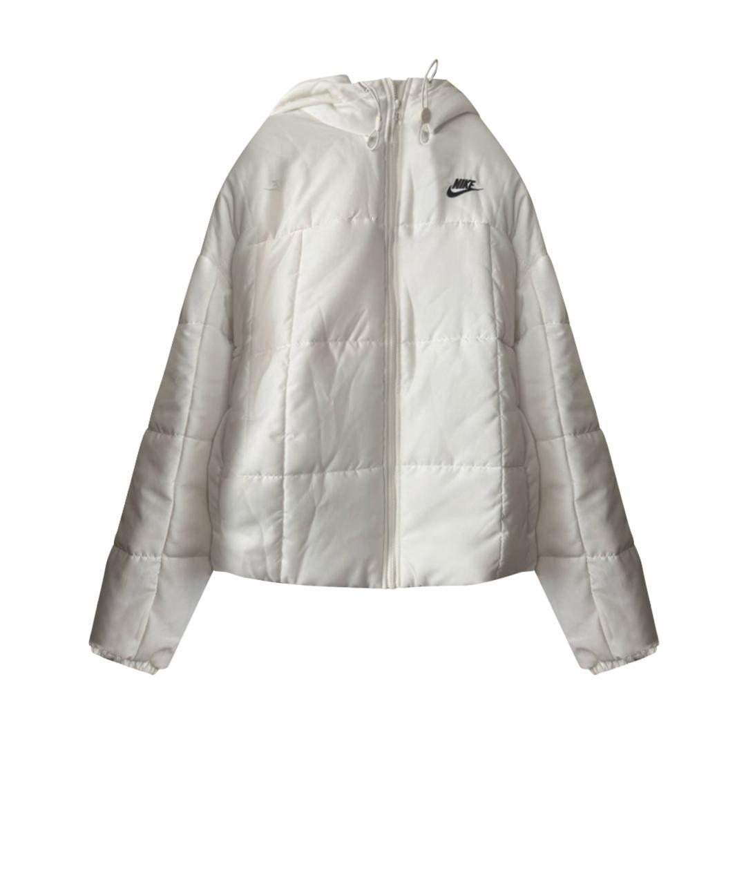 NIKE Белая полиэстеровая куртка, фото 1