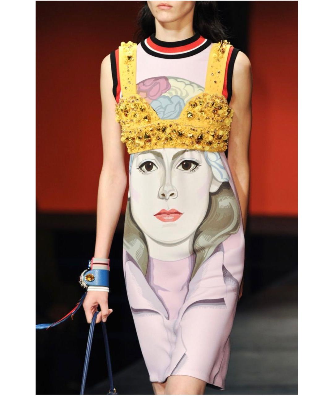 PRADA Мульти вискозное платье, фото 4