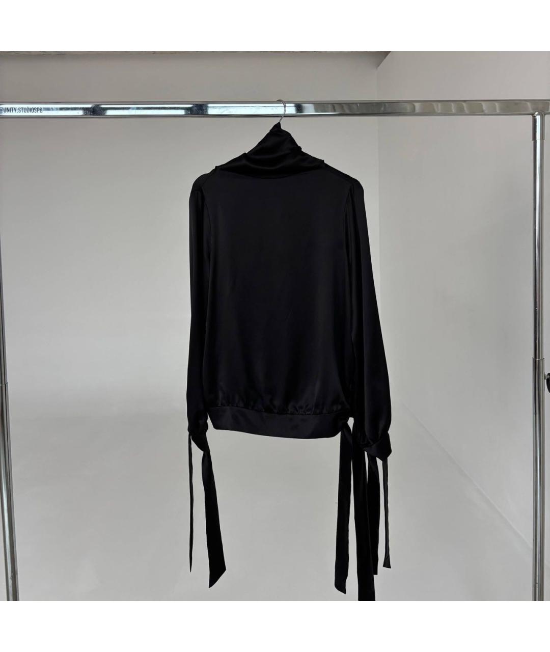 ESCADA Черная шелковая блузы, фото 9