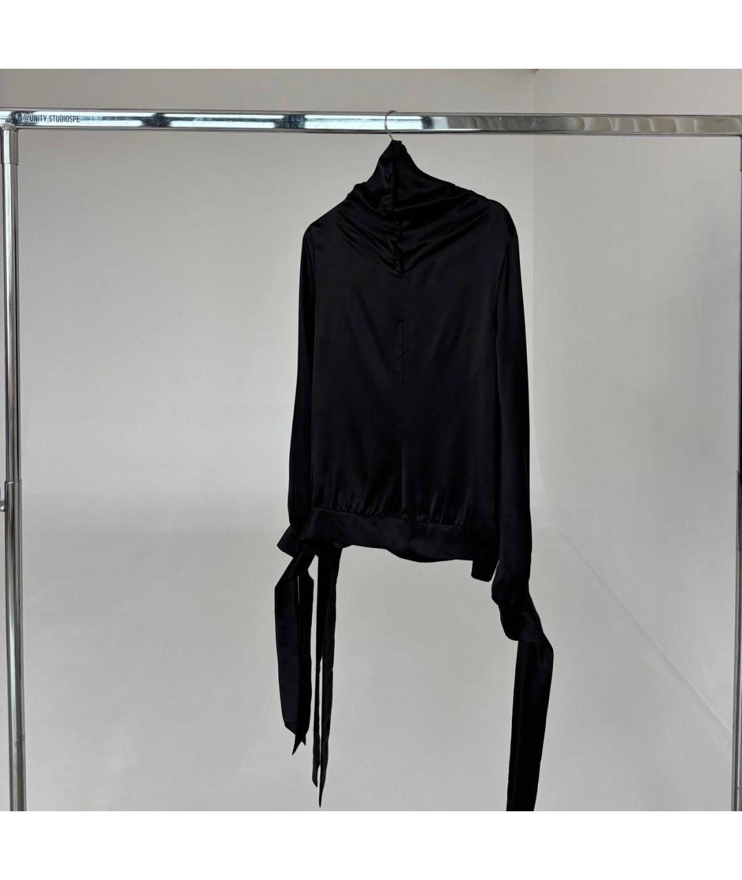 ESCADA Черная шелковая блузы, фото 7
