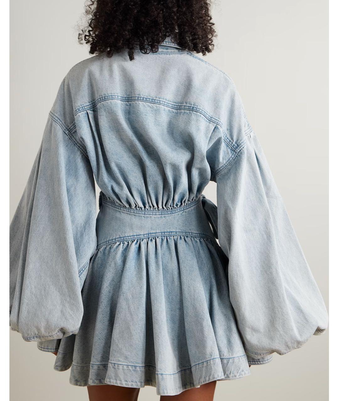 ZIMMERMANN Голубое хлопковое платье, фото 7