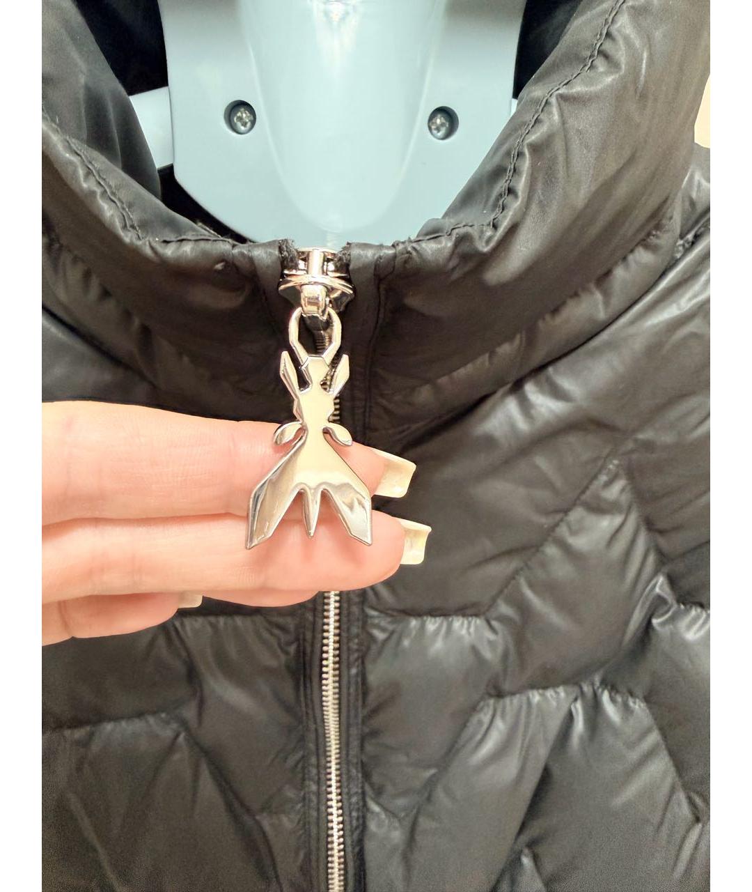 PATRIZIA PEPE Антрацитовая полиэстеровая куртка, фото 7