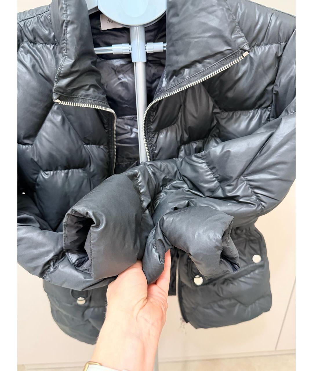 PATRIZIA PEPE Антрацитовая полиэстеровая куртка, фото 6