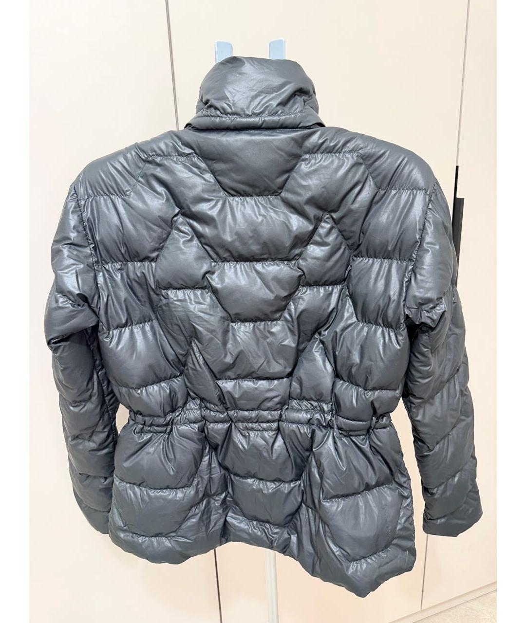 PATRIZIA PEPE Антрацитовая полиэстеровая куртка, фото 2