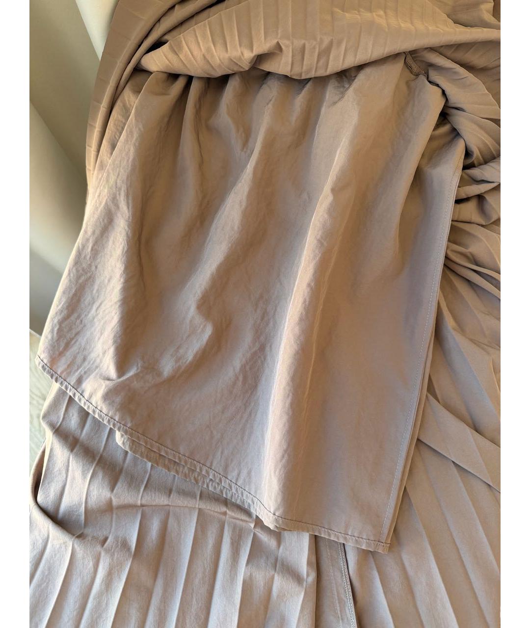 BRUNELLO CUCINELLI Бежевая юбка макси, фото 5