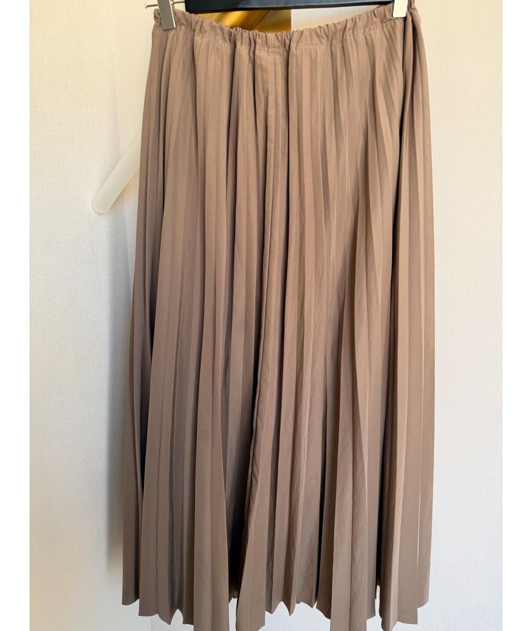 BRUNELLO CUCINELLI Бежевая юбка макси, фото 3