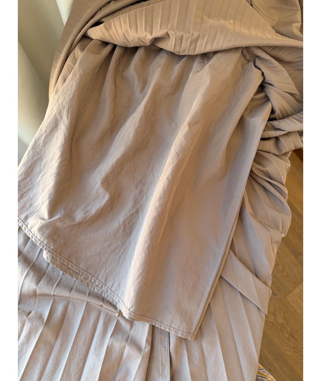BRUNELLO CUCINELLI Бежевая юбка макси, фото 4