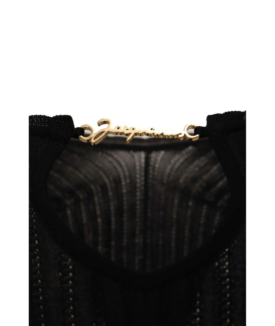 JACQUEMUS Черное вискозное повседневное платье, фото 2