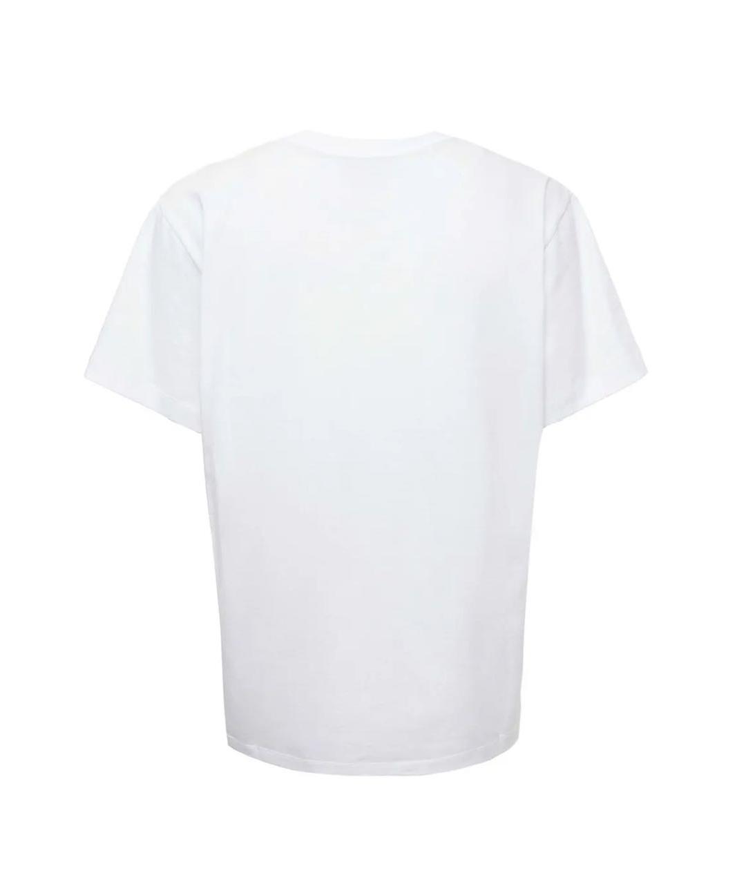 MOSCHINO JEANS Белая хлопковая футболка, фото 2